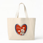 Nurse Bear With Heart T-shirts and Gifts Large Tote Bag