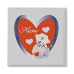Nurse Bear With Heart T-shirts and Gifts Magnet
