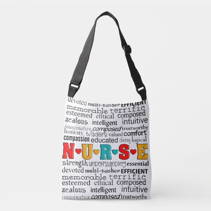 Nurse Best Adjectives Crossbody Bag Zazzle Nurse Best Adjectives Crossbody Bag