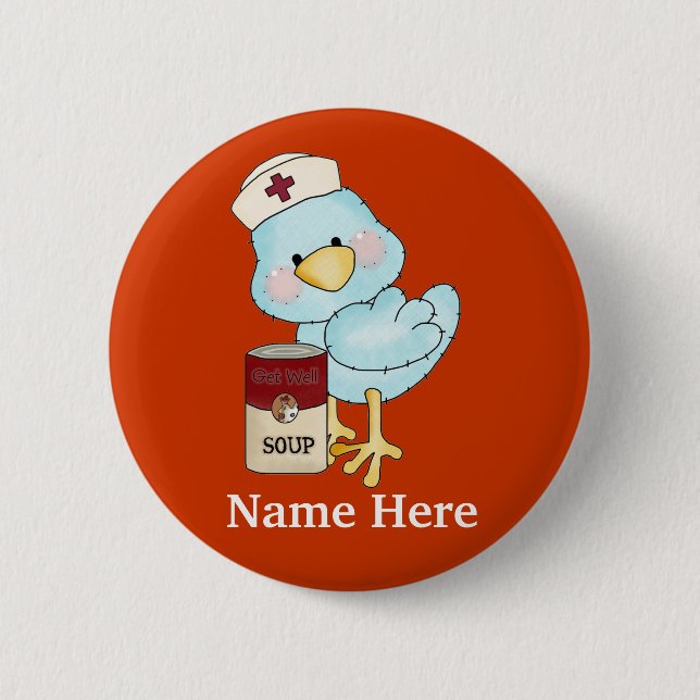 Nurse Birdie Button (Front)