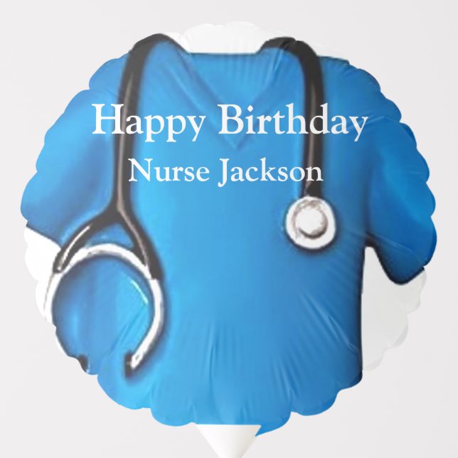 Nurse Birthday Balloon (Front)
