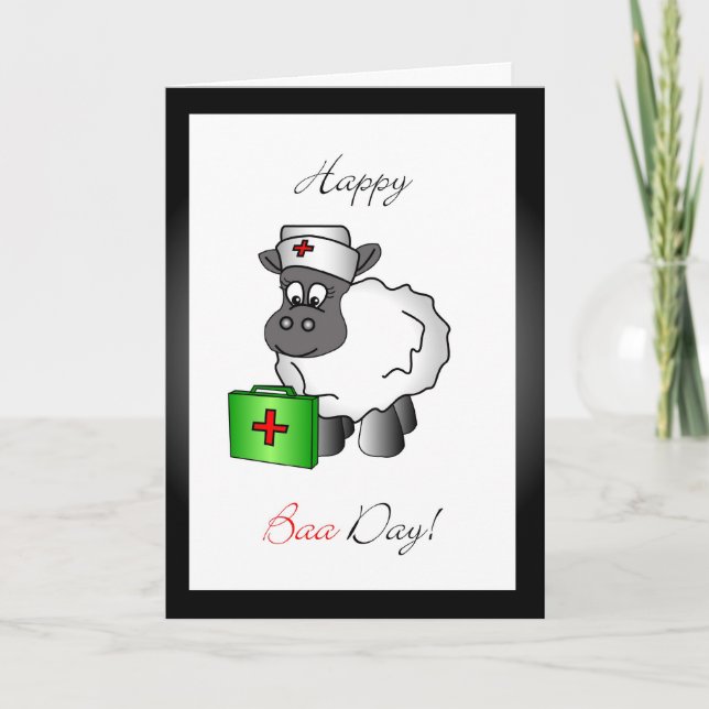 Nurse birthday greeting card (Front)