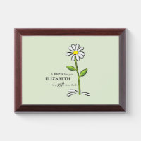 Nurse Birthday Religious Green Daisy Personalized
