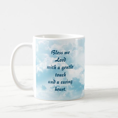 Nurse Blessing Gentle Touch  Caring Heart Coffee Mug