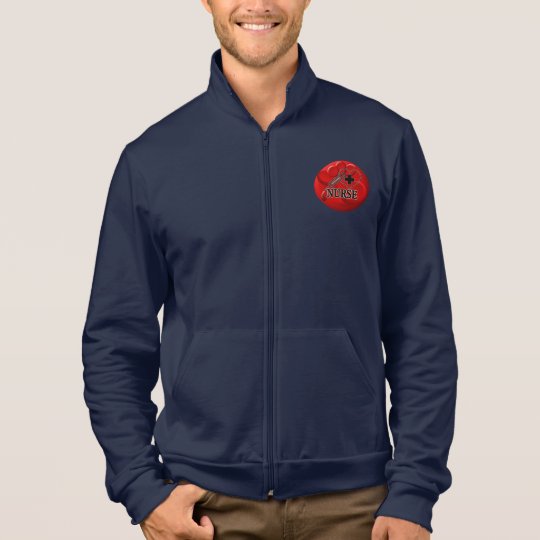 NURSE BLOOD CELLS SYRINGE HEART LOGO JACKET