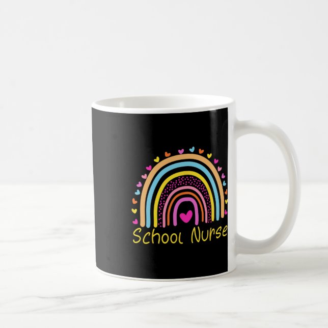 Nurse Boho Rainbow Nurse Day Back To School Nursin Coffee Mug (Right)