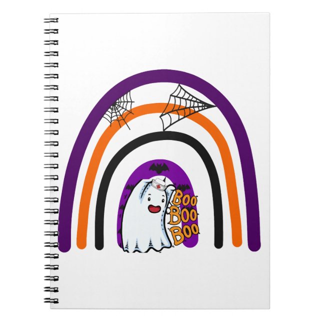 Nurse Boo Crew Funny Nurses Halloween Matching Notebook (Front)
