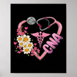 Nurse Breast Cancer Month Cna Certified Nursing Is Poster