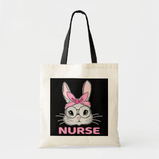 Nurse Bunny Easter Day Cute Rabbit Nursing RN LPN Tote Bag