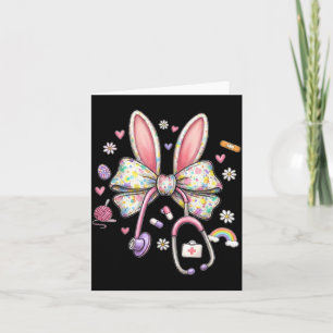 Nurse Bunny Funny Easter Nurse Cute Nurse Nursing Card
