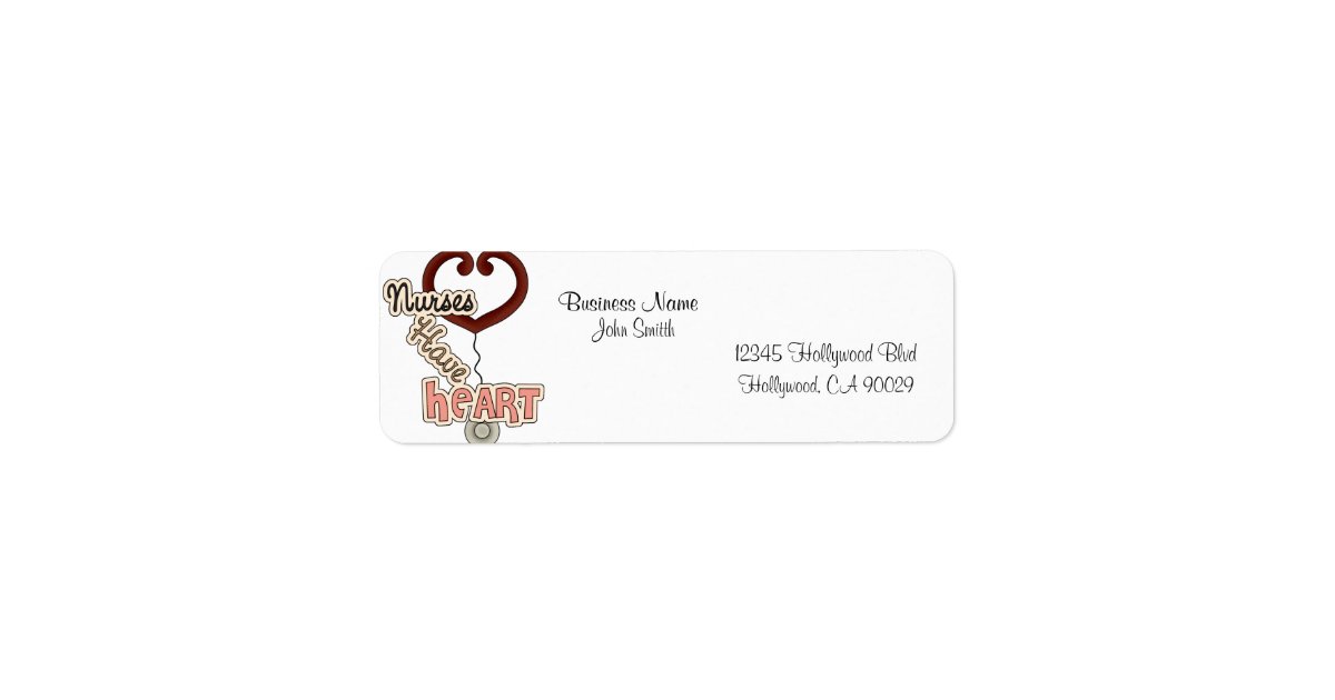 Nurse Business Address Label Zazzle