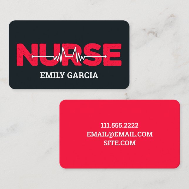 Nurse Business Card (Front/Back)