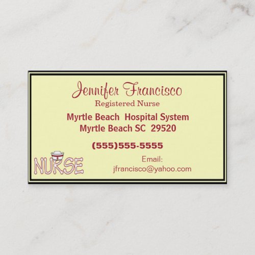 Nurse Business Card