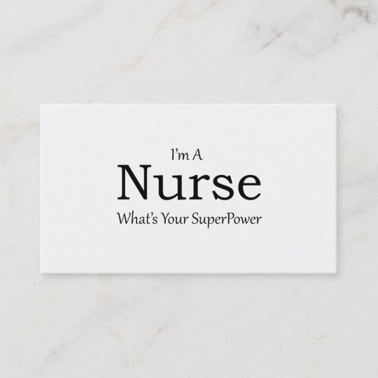 Nurse Business Card Zazzle Com