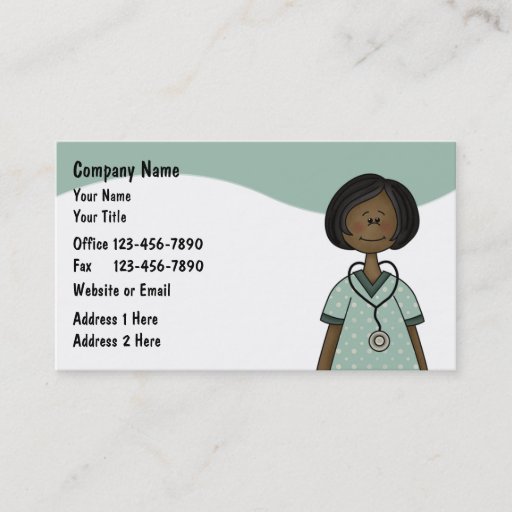 Customizable Nurse Business Cards