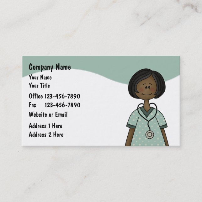 Nurse Business Cards (Front)