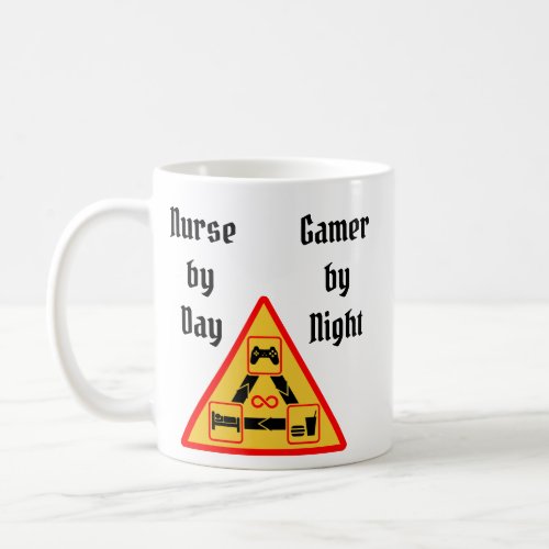 Nurse by Day Gamer by Night Coffee Mug