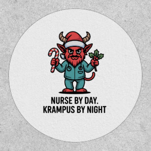 Nurse by Day Krampus by Night Nursing Nurse Patch
