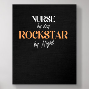 Nurse by day, Rockstar by Night Foam Core Photo Tile