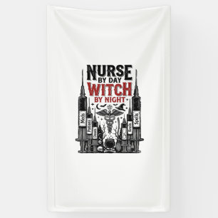 Nurse By Day Witch By Night Halloween Design_1 Banner