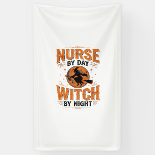 Nurse by Day Witch by Night Halloween Design_1 Banner