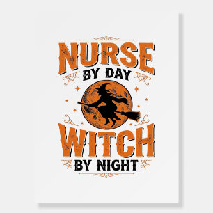 Nurse by Day Witch by Night Halloween Design_1 Foam Board