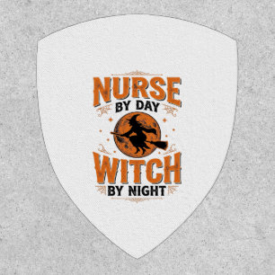 Nurse by Day Witch by Night Halloween Design_1 Patch