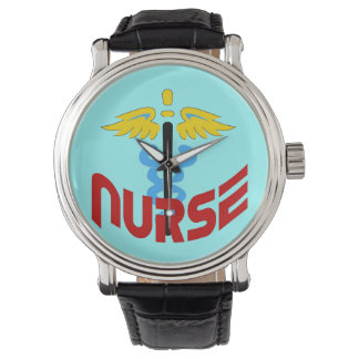 Nurse Caduceus (Custom Color Change Background Watch