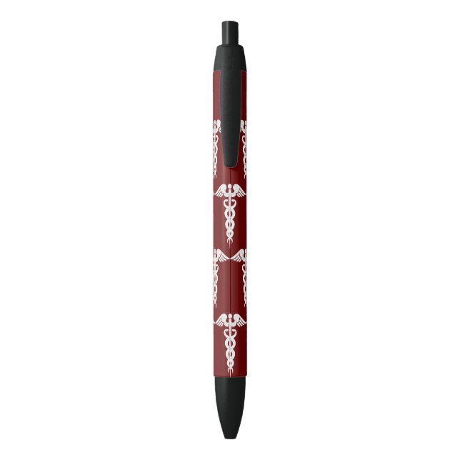 Nurse Caduceus Medical Symbol Pattern Stylish Pen (Back (Vertical))
