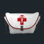 Nurse Caduceus Messenger Bag<br><div class="desc">Great bag for nurses or nursing and medical students.</div>