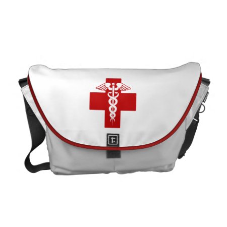 Nurse Caduceus Messenger Bag