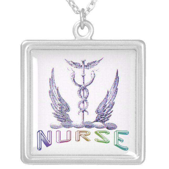 Nurse Caduceus Pendant (Front)