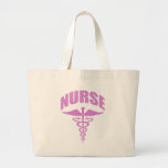 Registered Nurse Tote Bag Pink Polka Dots | Zazzle