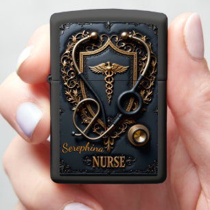 Nurse Caduceus Strength Within Gift Zippo Lighter