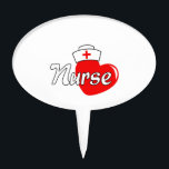 NURSE CAKE TOPPER<br><div class="desc">It is the nurse that the child first hears, and her words that he will first attempt to imitate</div>