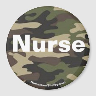 Nurse camo magnet