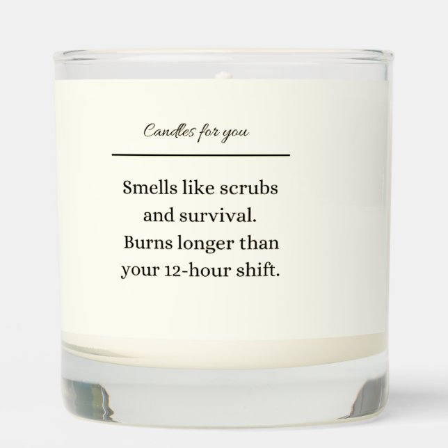 Nurse Candle gift (Front)