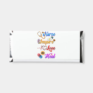 Nurse Candy Inspire Love Heal Med Therapist Hershey Bar Favors