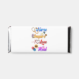 Nurse Candy Inspire Love Heal Med Therapist Hershey Bar Favors