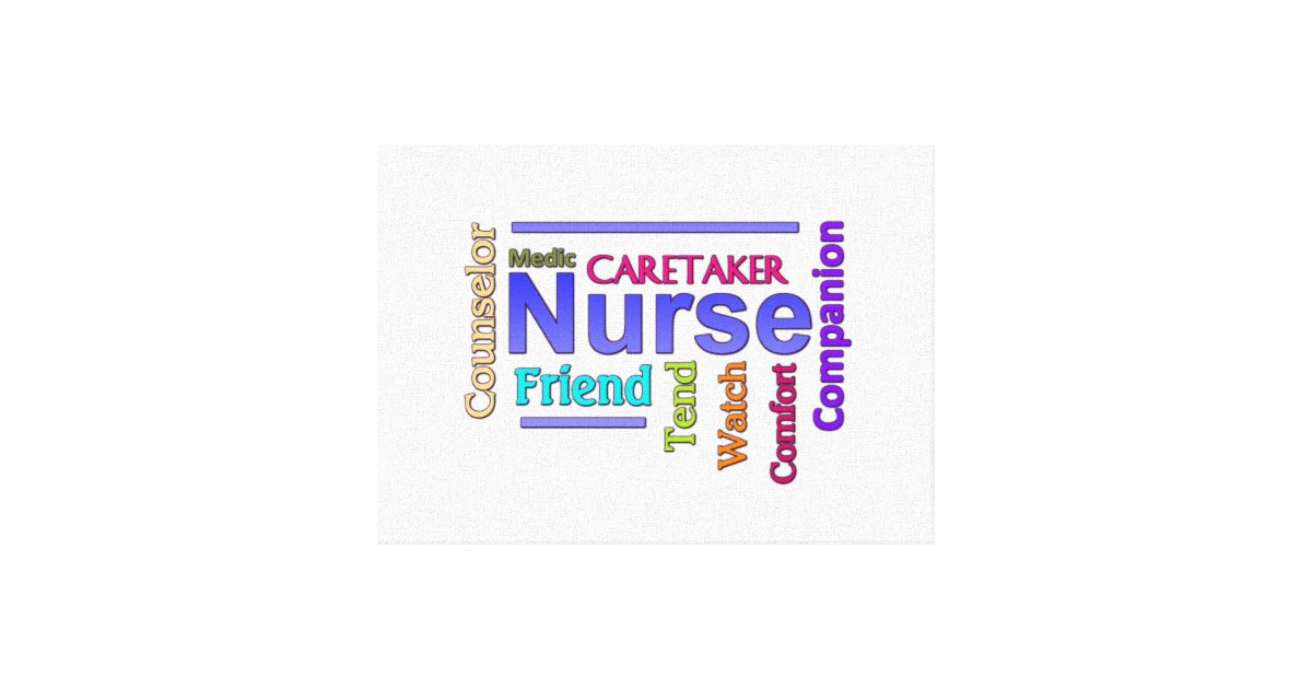 Nurse Canvas Art Zazzle