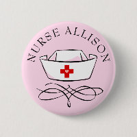 Nurse Cap Add Name Pink