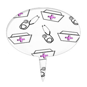 Cartoon Nurse Clipboard Stethescope Thermometer Edible Cake Topper Ima – A  Birthday Place