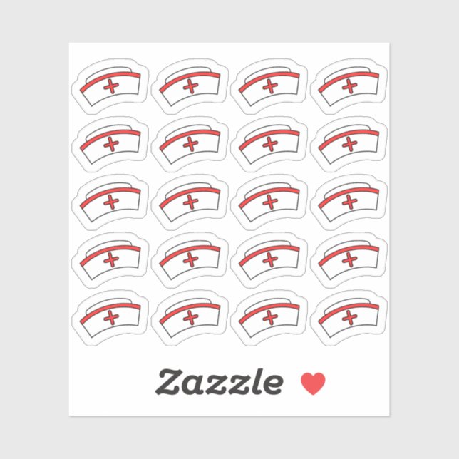 Nurse Cap Work Night Shift Tracker Bujo Planner Sticker (Sheet)