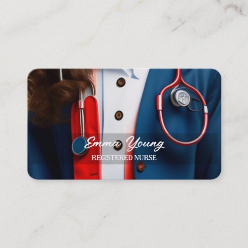 Nurse Caregiver Nursing Business Card