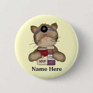 Nurse Cat Button