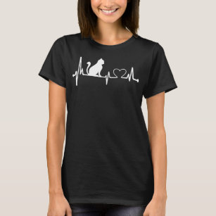 Nurse Cat Lover Nursing Heartbeat Registered  T-Shirt