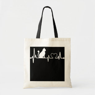 Nurse Cat Lover Nursing Heartbeat Registered  Tote Bag