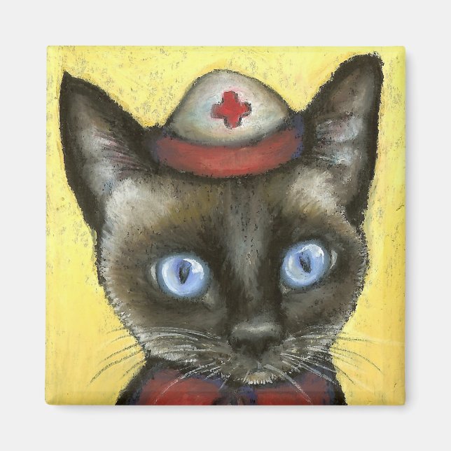 Nurse cat magnet (Front)