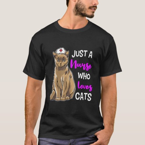Nurse Cat Shirt Cat Lover Nursing Nurses Cat Gift