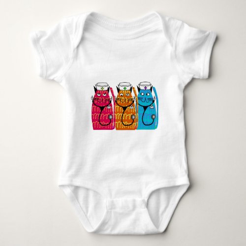 Nurse Cats Baby Bodysuit